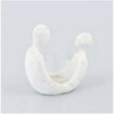 Portacandela mora h.17 cm bianco - Atmosphera créateur d'intérieur (1/2)