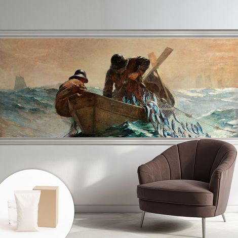 Papier peint intissé décoratif avec motifs pour salon et chambre a motif - Colle incluse gratuite Aventure marine 250x104 cm (1/5)