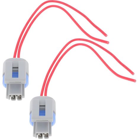 Lot de 2 connecteurs de capteur de température d'air d'admission de camion à 2 broches 12162197 Compatible avec Compatible avec les camions lourds (1/5)