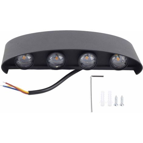 Jeffergarden Applique Murale LED 8W Lampes d'clairage Décoratives tanches pour Salon Chambre 85-265V