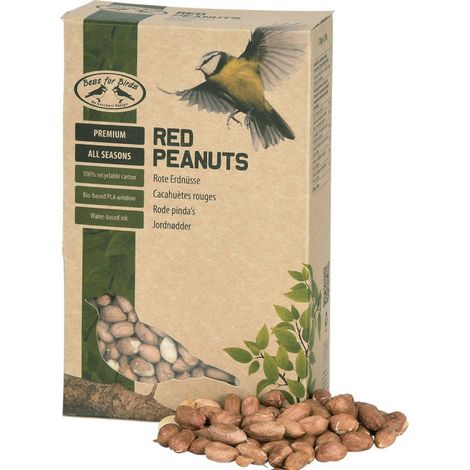 Esschert Design – Cacahuètes décortiquées rouges pour oiseaux – Nourriture riche en lipides, glucides et protéines – 0,878 kg