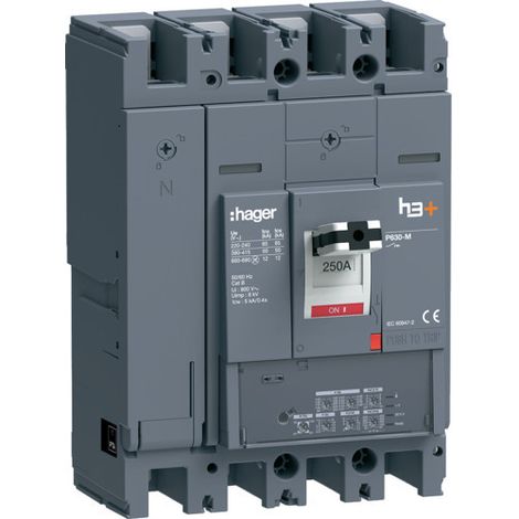 Disjoncteur h3+ P630 LSI 4x250A 50kA)