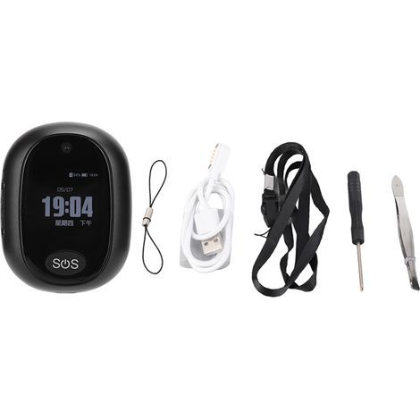 Pendent GPS 4G RF-V45 avec alerte SOS – Alarme anti-perte – Précision de géolocalisation 5-15m – Design compact et léger (1/5)