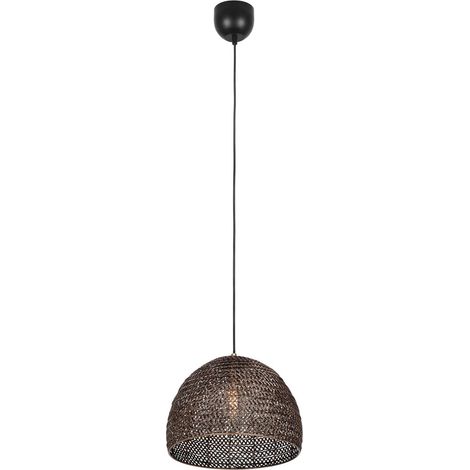 Suspension KAMARA fil métal patiné doré Ø36 E27 Trio (1/5)