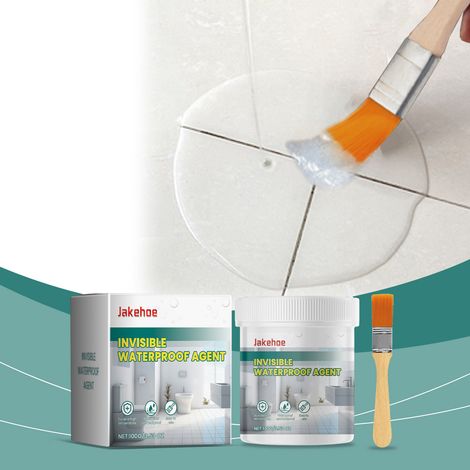 Wasserfester Haushaltskleber, wasserdicht und auslaufsicher, transparent, geeignet für Keramikfliesen, Wandfliesen und Farbe – langlebiger und praktischer Kleber – 100 g + Pinsel -- DTEKGAZ (1/5)