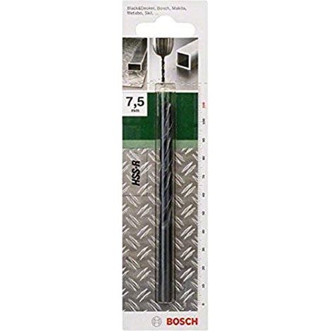 BOSCH - PUNTA DA TRAPANO PER METALLO 7,5MM HSS-R, DIN 338 (1/4)