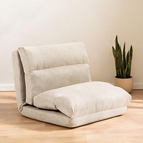 Canapé beige en polyester 70 x 72 x 56 cm (1/5)