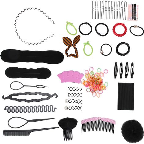 Professionelles Haarstyling-Set mit 20 Zubehörteilen für Frisuren und Zöpfe (1/5)