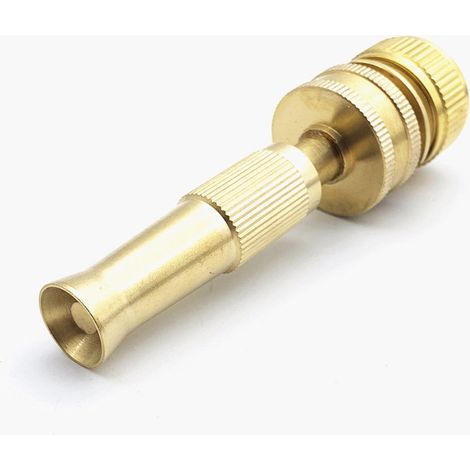 Pulvérisateur Pour Tuyau D Arrosage - Buse En Laiton Réglable À 4 Positions - Pour Arrosage Jardin Lavage Voiture Irrigation - 1 Pièce (1/5)