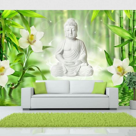 Papier peint adhésif Bouddha et la nature - 294 x 210 cm (1/4)