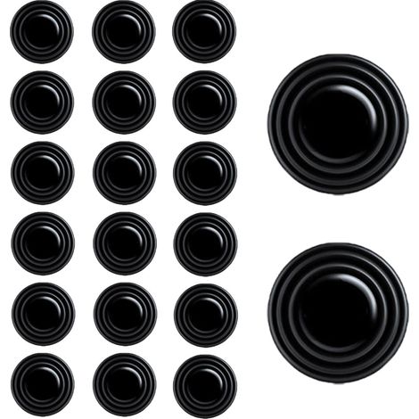 CSPARKV - 20 amortiguadores para puerta de coche, protectores universales para puerta, pegatinas insonorizadas, parachoques anticolisión para coche, absorción de impactos y aislamiento acústico.