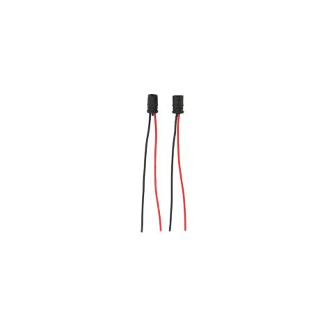 Portalampada 12V 30A, 2 pezzi, flessibile nero, T10, 2 portalampade LED con cavo per apparecchiature industriali, automobili, biciclette
