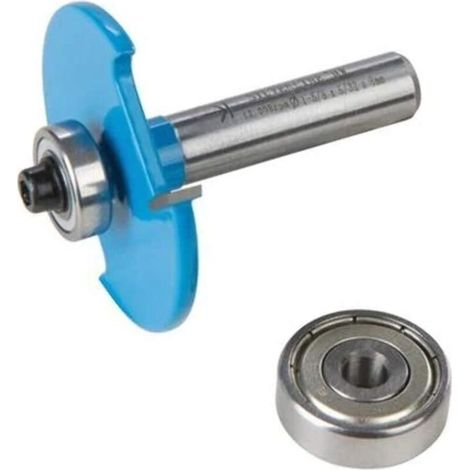 Fraise cannelée avec tige de 6 mm pour lamelles de 6 mm (1/4)