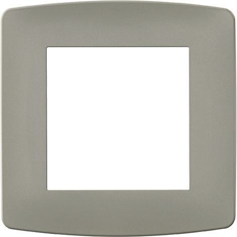 Plaque de finition polycarbonate - 1 poste - ESPRIT Couleur Taupe