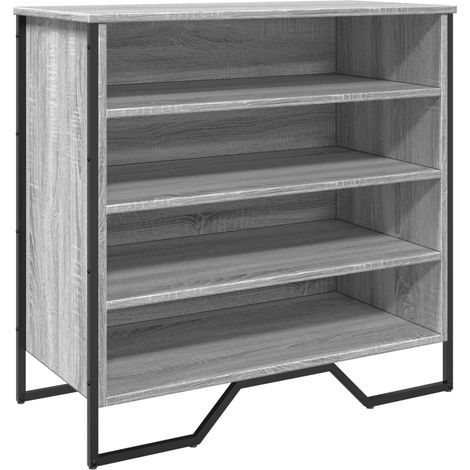 Maison Exclusive - Scarpiera Grigio Sonoma 80x38x78 cm in Truciolato