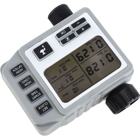 Programmierbarer digitaler Bewässerungstimer für Gartenschläuche im Außenbereich, manuell/automatisch, für Gärten, Balkone, Höfe und Rasenflächen. (1/5)