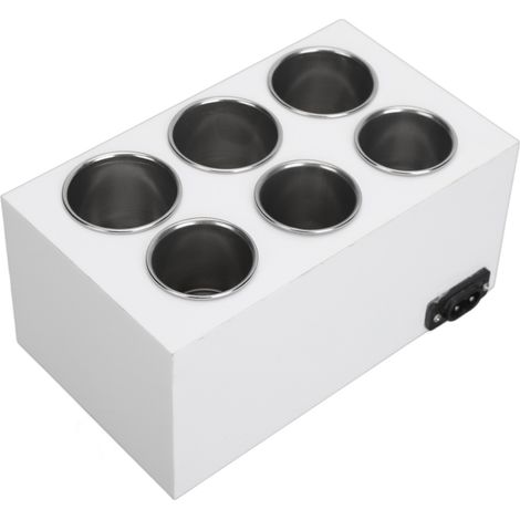 Chauffe-huiles à température réglable, 6 emplacements pour flacons de 30 à 50ml, compatible 110-240V avec prise européenne (1/5)