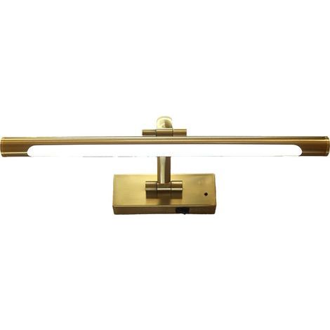 Applique Murale Salle de Bain Lampe à Miroir LED 40cm 3W Dore