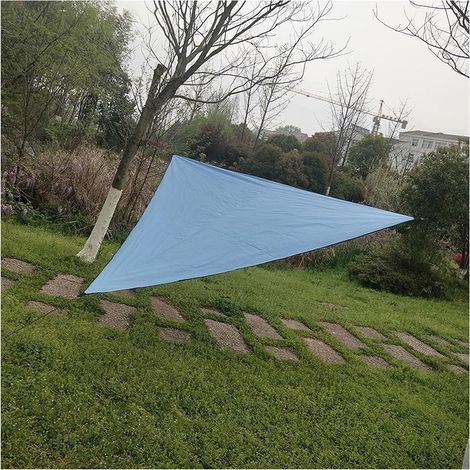 Vela parasole triangolare in tela Materiale impermeabile - Lavabile in lavatrice Giardino e patio 333 m (blu) (1/3)