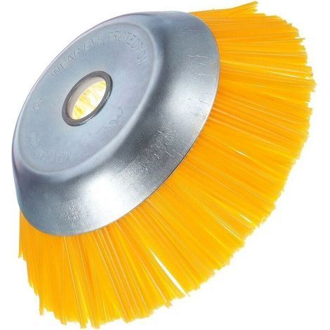 Tête de débroussailleuse,Brosse à mauvaises herbes en nylon - Brosse ronde universelle pour débroussailleuse - Outils de jardin durables - 200 mm x 25,4 mm (1/5)