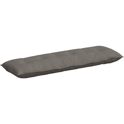 Cojín de Espalda Gris Claro 160 x 50 cm Tela de pana vidaXL