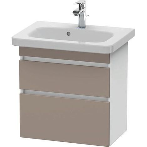 Sous-vasque pour lavabo DURASTYLE 368x580x610mm chêne noir / blanc mat