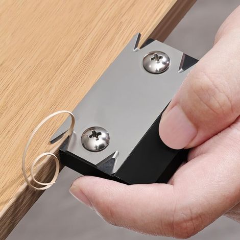 Rifinitore per bordi - Mini rifinitore per bordi, forbici per impiallacciatura con lama in acciaio inossidabile per la lavorazione del legno, utensile da taglio durevole per legno, impiallacciatura, P (1/4)