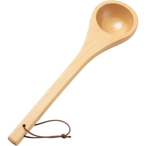 Louche de sauna, 38cm, cèdre, pour seau sauna et spa/hammam (1/5)