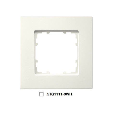 Cornice 1 elemento 90x90mm in bianco polare  Siemens Delta MIRO 5TG11110WH