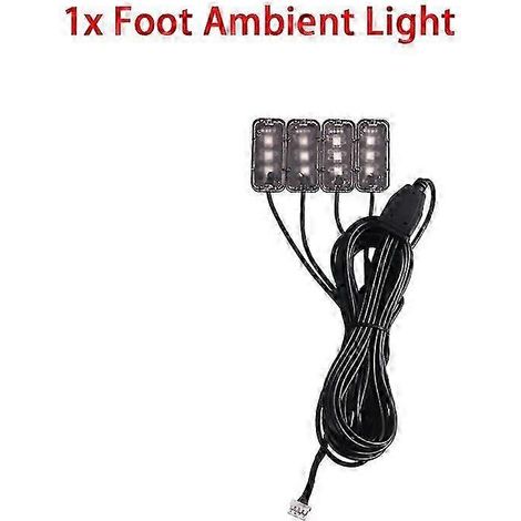 Bande LED Symphony 75 cm pour éclairage d'ambiance de voiture, 64 couleurs RGB, fibre optique acrylique, lampe de tableau de bord de remplacement pour éclairage de véhicule (lampe de pied) (1/5)