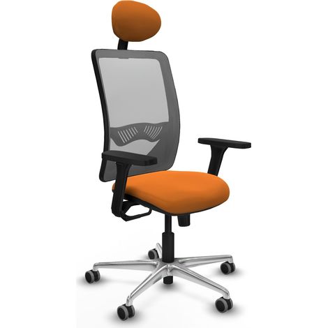 Silla de oficina piqueras y crespo Zulema gris tela malla (1/2)