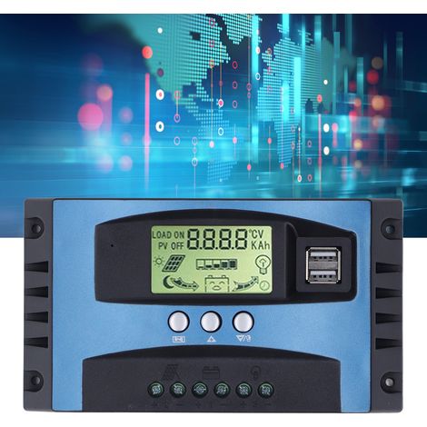 Contrôleur de chargeur photovoltaïque solaire MPPT 12 V/24 V pour système de production d'énergie domestique intelligent 50 A (1/5)