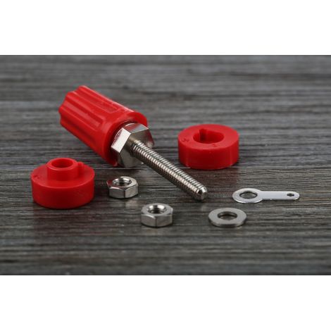 Borne de raccordement 4 mm RS PRO Rouge Femelle 16A 50V c.c.