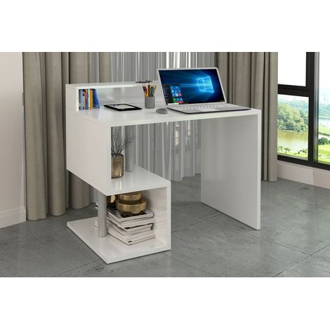 Scrivania a Giorno 100x50x92,5 cm Esse Bianco Lucido (1/5)