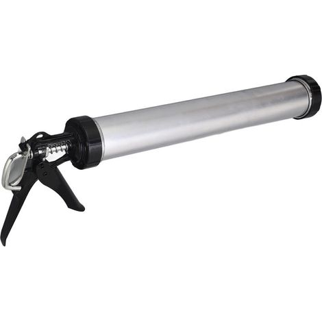 Pistolet à calfeutrer aluminium 600ml avec 10 buses, outil de jointoiement silicone pour cartouche, tube rigide, lot de 1, usage professionnel et bricolage (1/5)