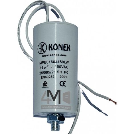 Condensateur Démarrage Moteur 16 µF / 450 V