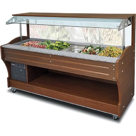 Buffet Self Service Réfrigéré Mural - 6 Bacs GN 1/1 - Mastro