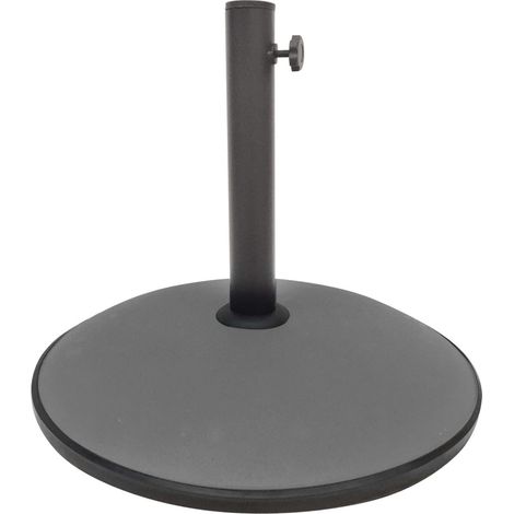 Base per ombrellone in cemento 15 kg - Dimensioni 42x35 cm, diametro interno 30/35/38 mm