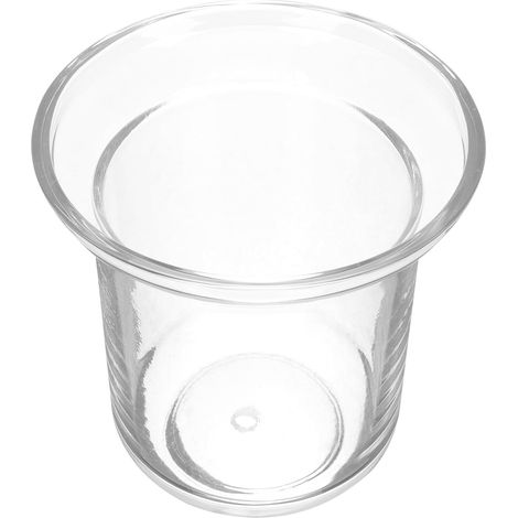 OUNONA Porte-brosse WC trou d'égouttement - Rangement pratique salles de bains et d'eau Transparent