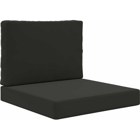 Maison Exclusive - Sofakissen für draußen 2 pcs Schwarz Polyester