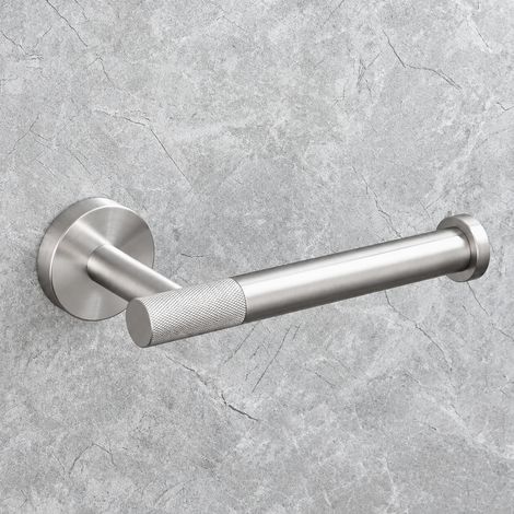 Porte-papier toilette mural en acier inoxydable finition brossée, dévidoir papier WC 9,5 × 6,5 × 22,5 cm 286 g – Livraison gratuite (1/4)