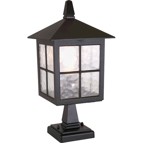 Elstead Winchester - Lanterna da esterno a piantana 1 luce Nera IP43, E27