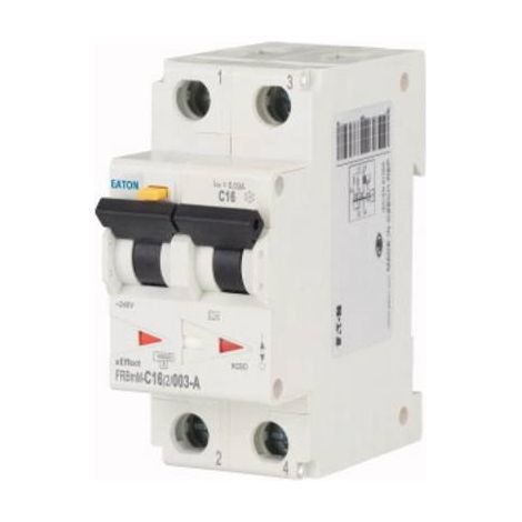 Disjoncteur différentiel FRBmM 30mA courbe C 16A 2P Type A EATON FRBMM-C16/2/003-A (1/3)