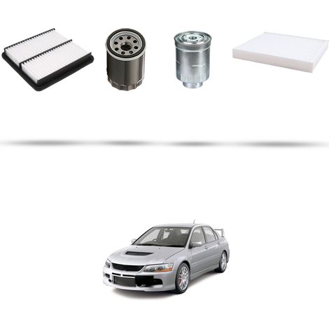 Kit tagliando 4 filtri compatibile con Mitsubishi Lancer VIII 1.8 85kw dal 2010 (1/5)