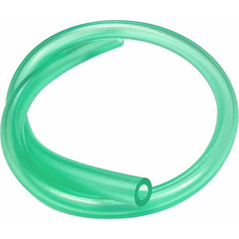 Durite essence tuyau silicone 5mm vert transparent carburant tondeuse tracteur débroussailleuse (1/2)