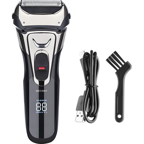 Rasoirs électriques pour hommes, rasoirs à piston, rasoirs électriques portables, rasoirs rechargeables par USB, tondeuses à barbe pour hommes, rasoirs de voyage (1/5)