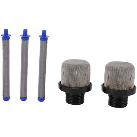 2 Saugfilter und 3 Filtersets für Airless-Farbspritzgeräte, waschbar und wiederverwendbar, Ersatzteile für Spritzgeräte (1/5)