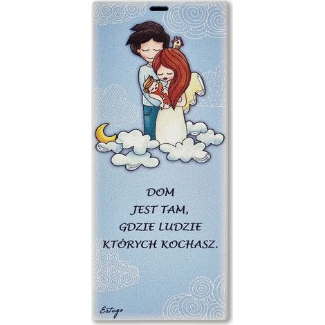 Le Graziose Cuadro pintado texto Familia 6x15 cm  Tamaño: 6x15cm  SKU: ES0512401PL (1/5)