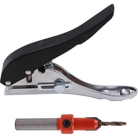 Poinçon à bord pour travaux de menuiserie, trous ronds, trou fraisé de 8 mm, PVC, taille réglable, outil de menuisier - JBMEDIA (1/4)