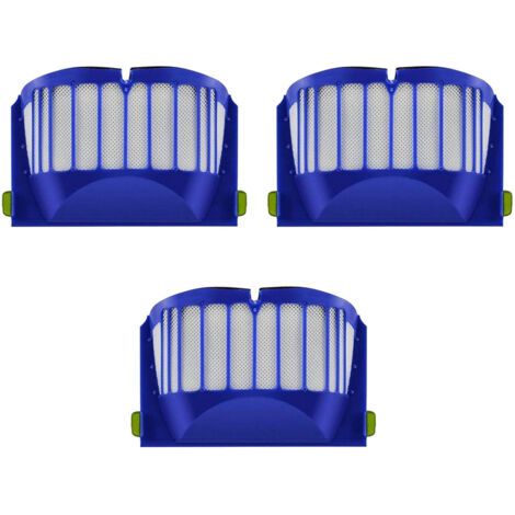 3-pack of filters compatible with Roomba 600 series – replacement parts for 694, 692, 650, 660 and 651 – replacement parts for iRobot Roomba (1/5)